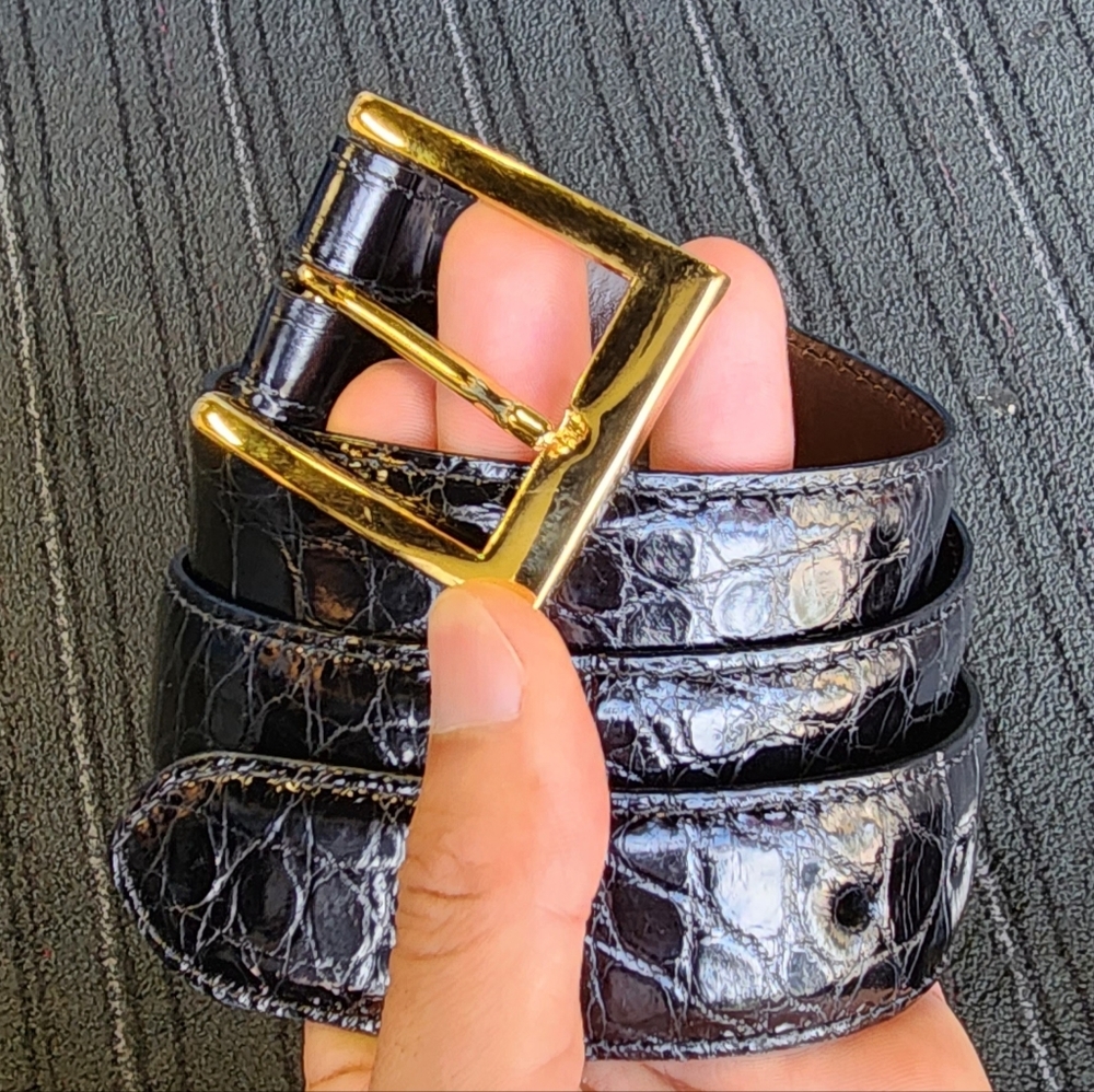W.Kleinberg Genuine Alligator Belt